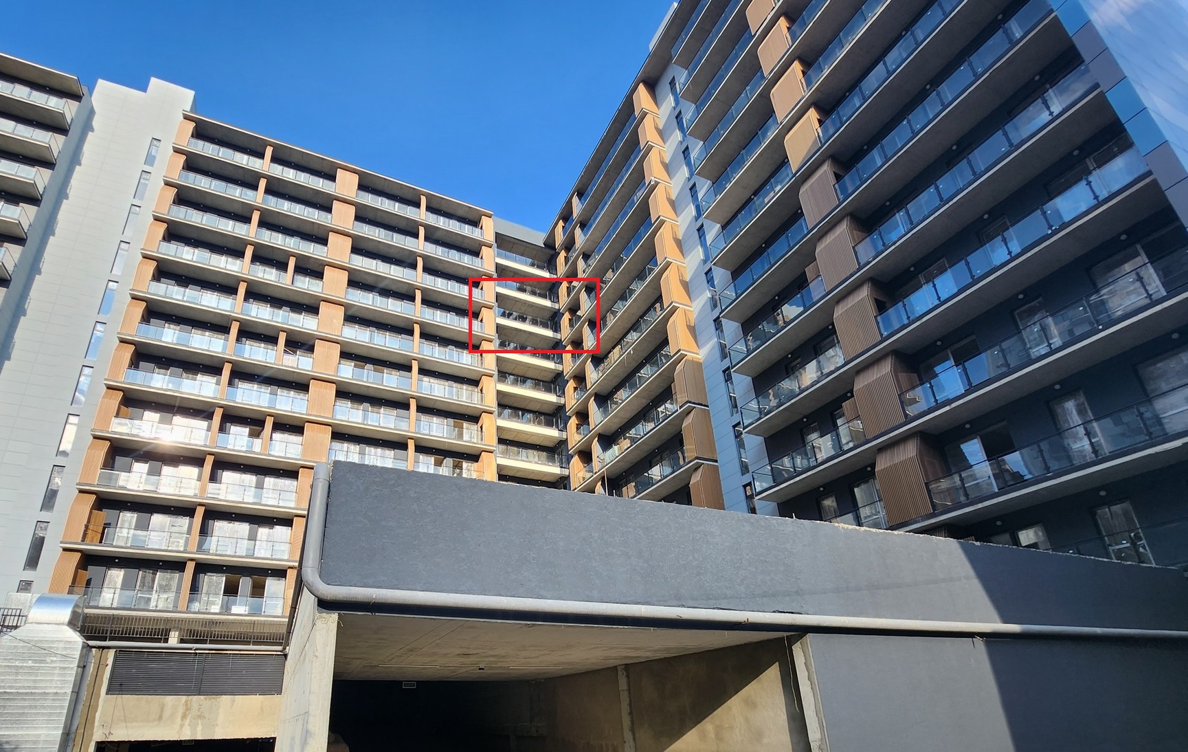 Balcony planters with greenery