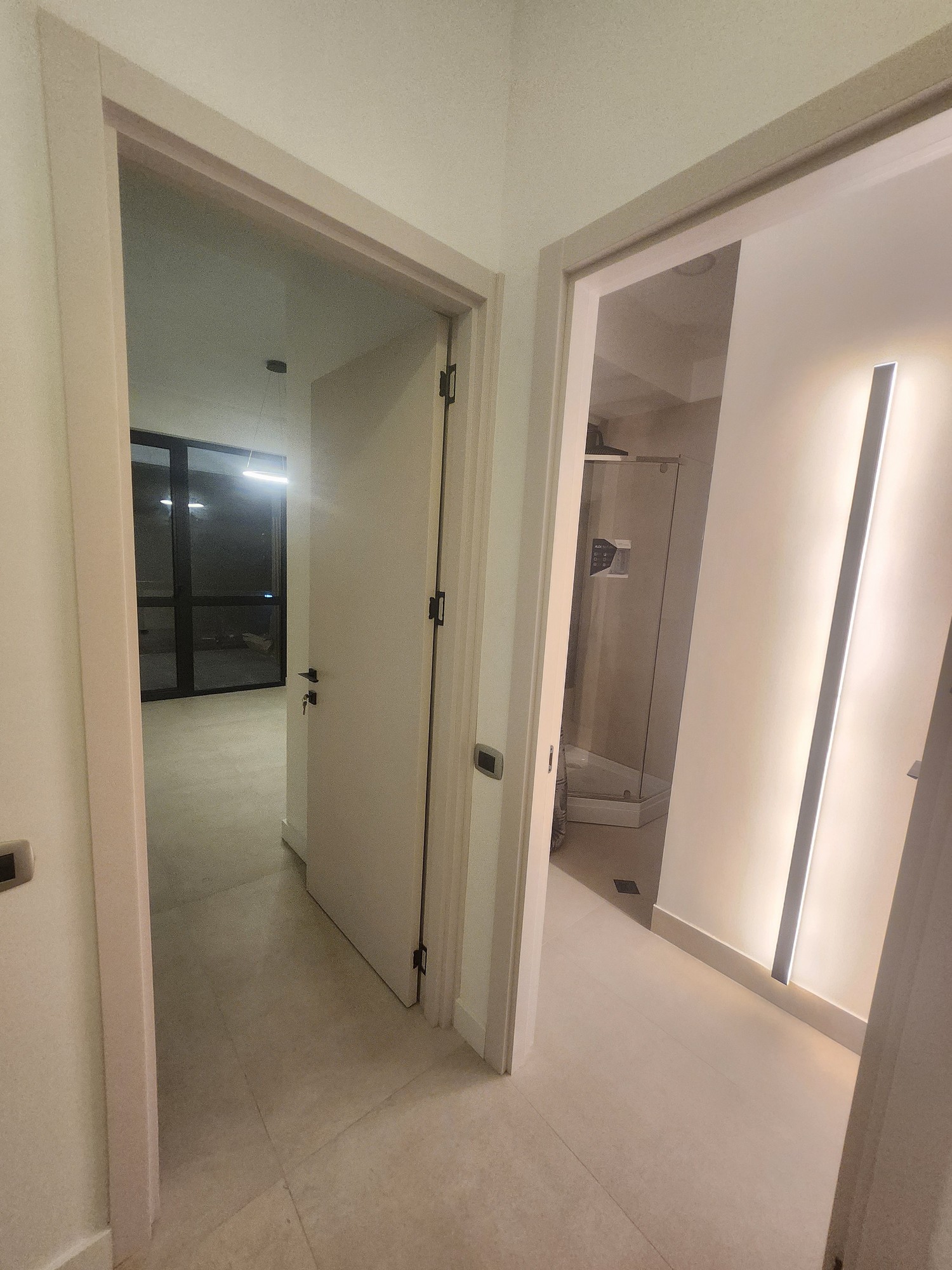 Living room with sectional sofa and modern decor