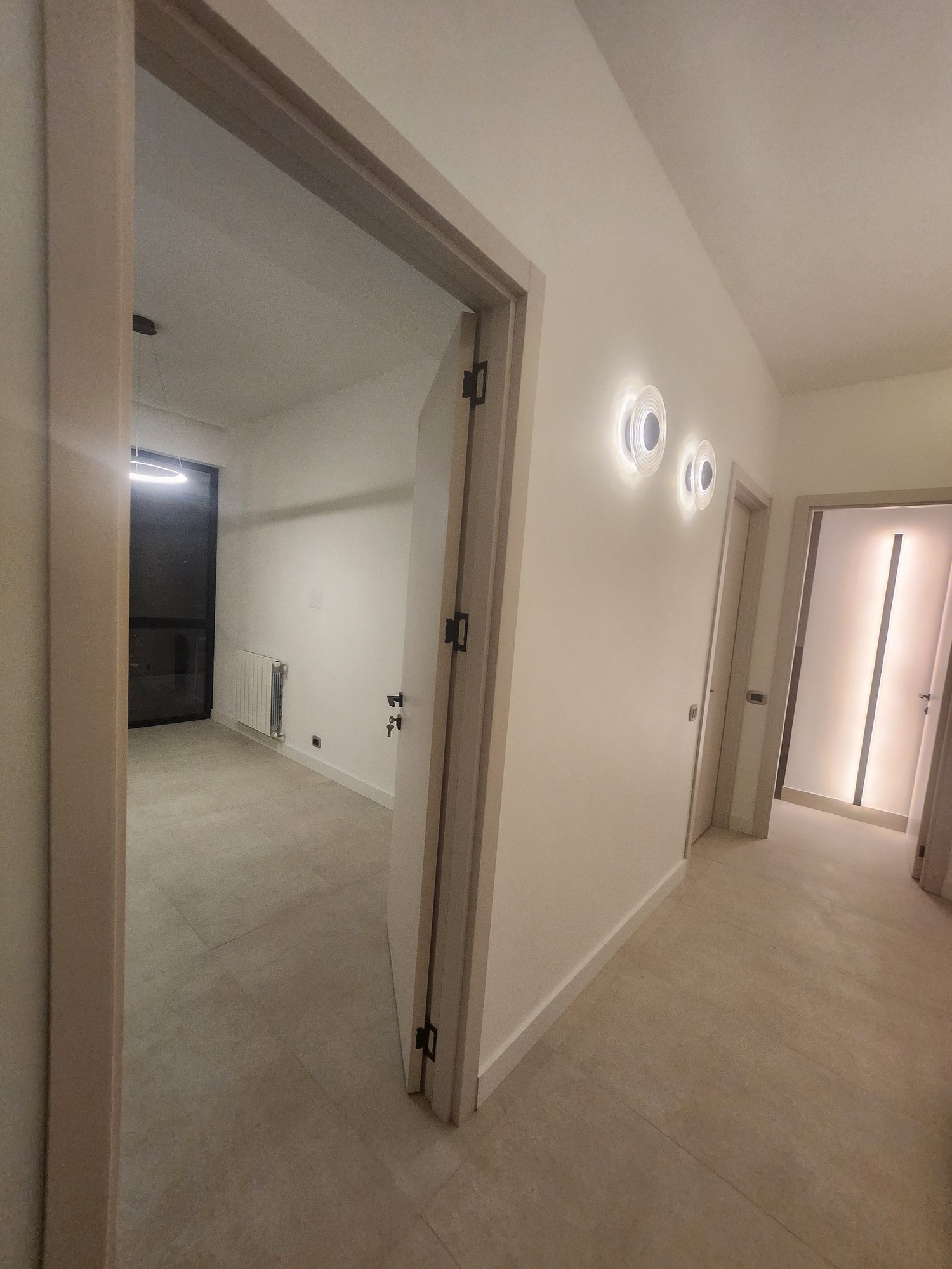 Kitchen island with marble countertop