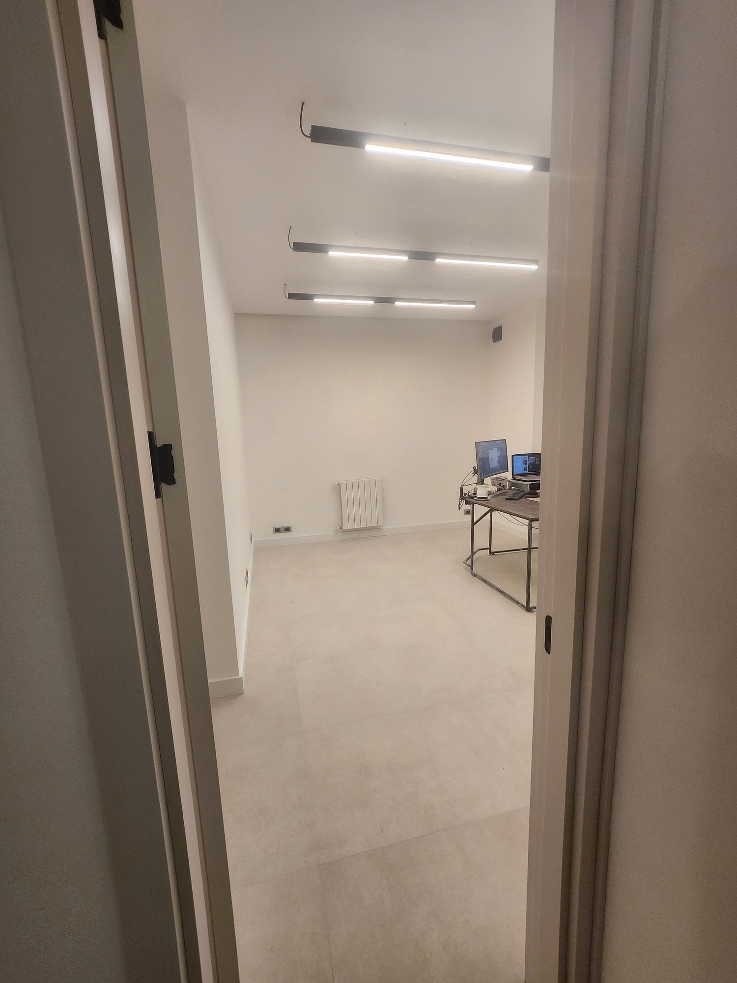 Master bathroom walk-in shower with glass enclosure