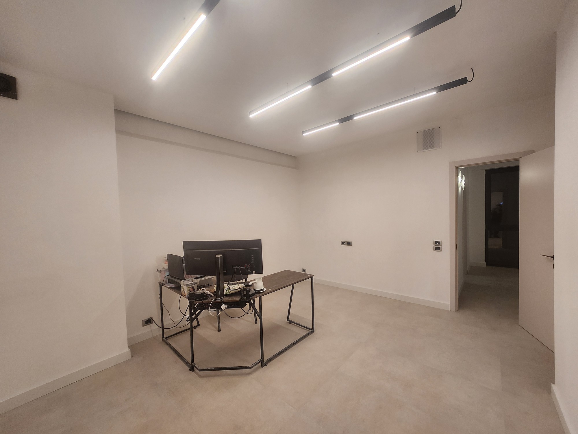 Master bathroom marble flooring and walls
