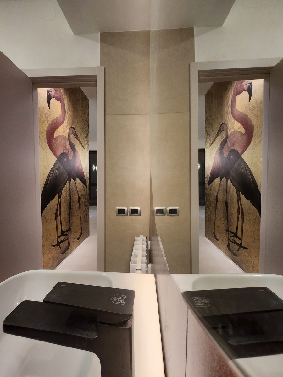 Guest bathroom vanity and sink